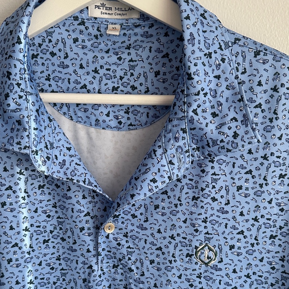 Peter Millar Animal House Golf Polo with Muirfield Village Logo